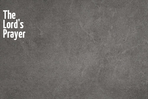 The Lord's Prayer banner